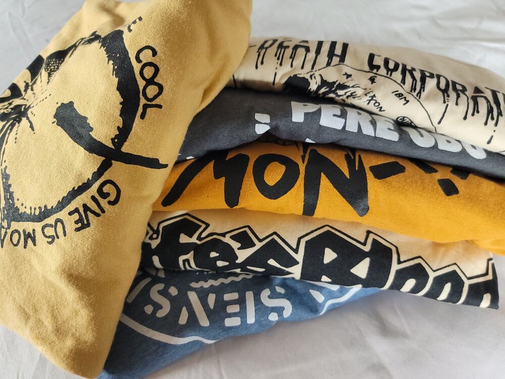 Lot of 6 hardcore punk post punk band t shirt Size Large xl